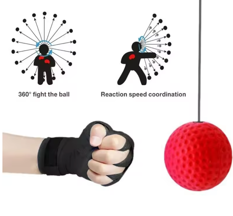 Punching Ball Head-mounted Fighting Speed Sanda Training Boxing Reflex Ball Home Fitness Exercise Boxing Equipment Accessories