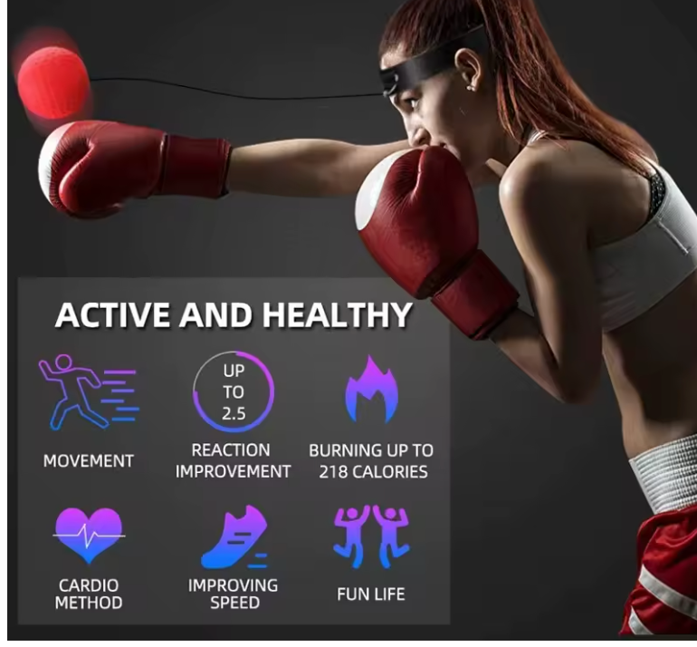 Punching Ball Head-mounted Fighting Speed Sanda Training Boxing Reflex Ball Home Fitness Exercise Boxing Equipment Accessories